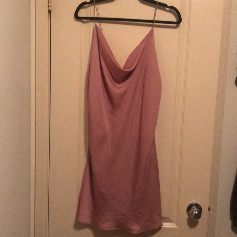Wild Fable pink peony slip dress